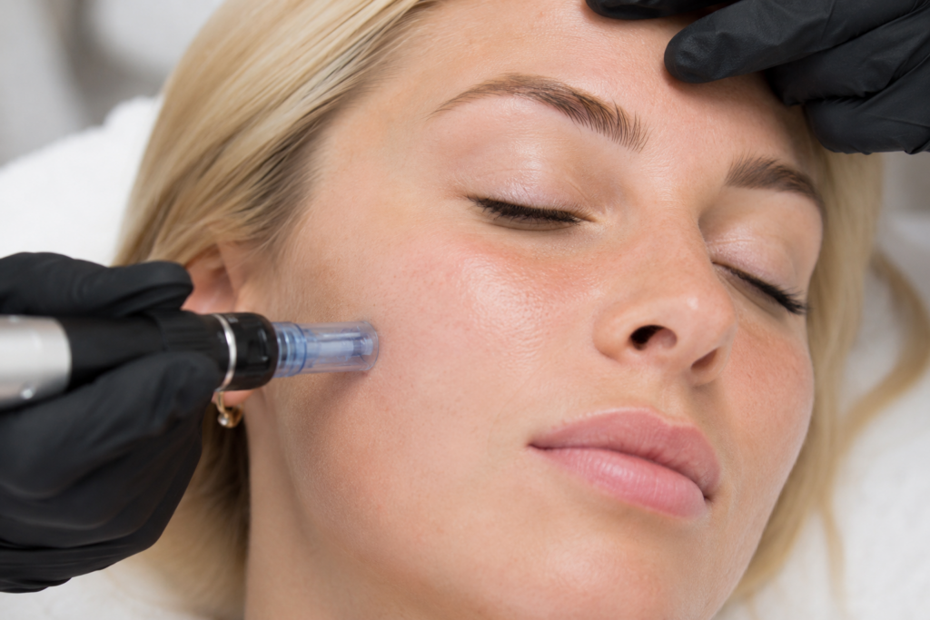 Huidverjonging microneedling gezicht
